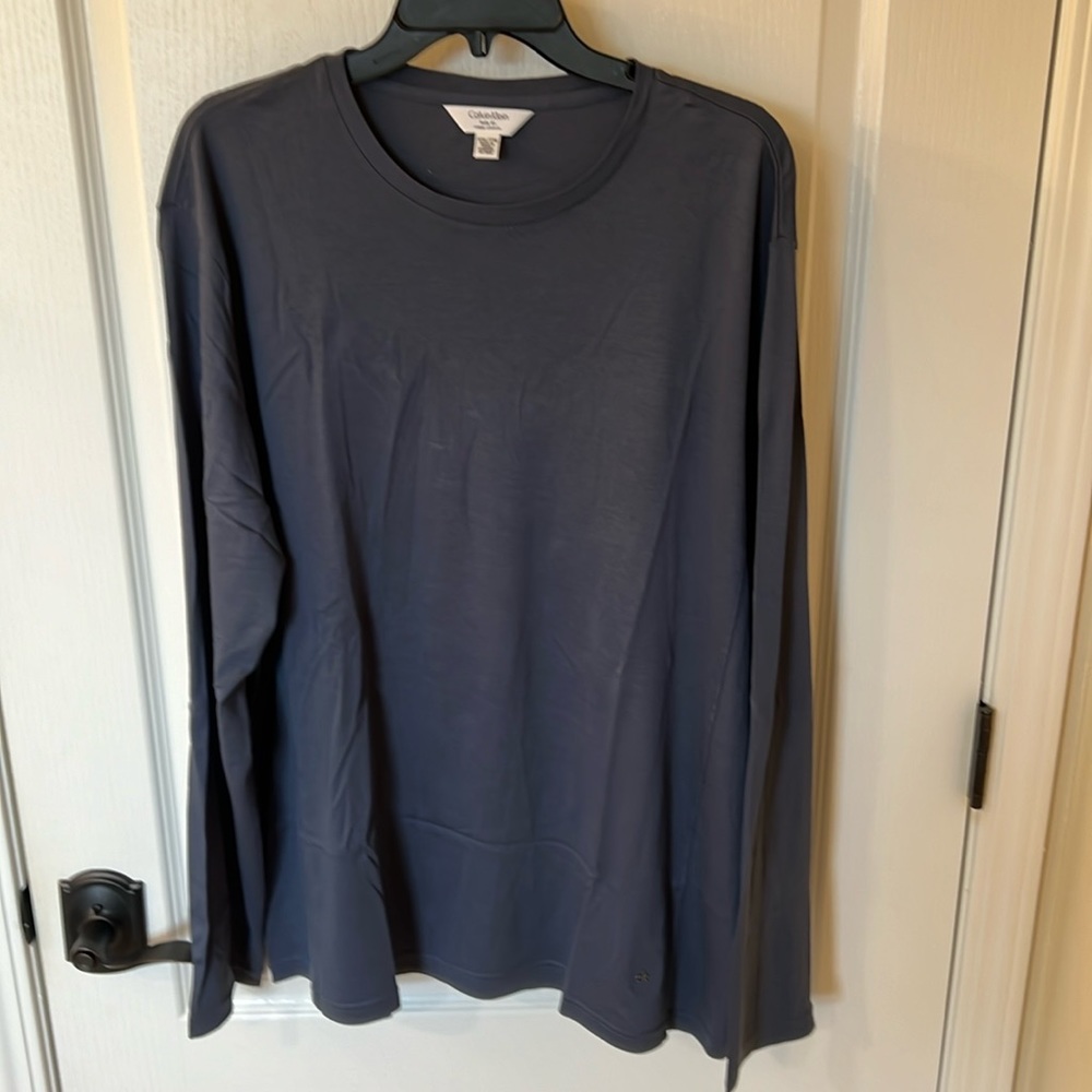 Calvin Klein Body Fit Long Sleeve Shirt Size XXL
